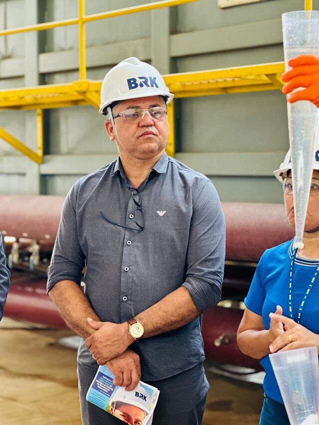 CPI BRK vereador Eudes Assis participa de visita a Estação de