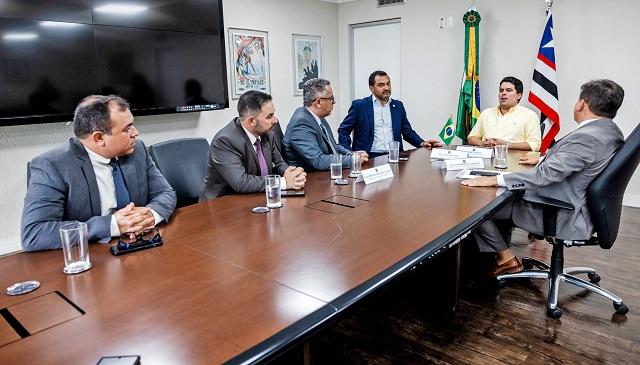 Governador Wanderlei Barbosa foi recebido em audiência em Brasília, na tarde dessa terça-feira, 23, pelo ministro do Esporte, André Fufuca