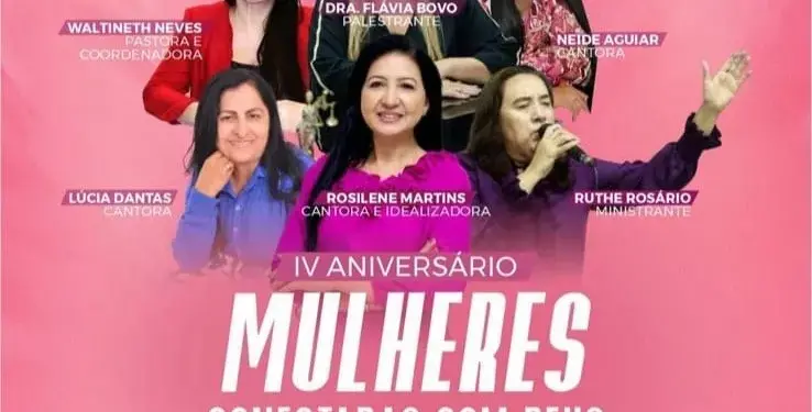“Mulheres Conectadas com Deus” mobiliza lideranças femininas de Palmas e região neste sábado, 29